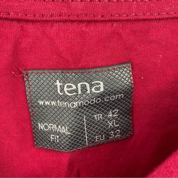 Men’s Crew Neck Short Sleeve Basic Red Teeshirt size XL - Picture 4 of 6